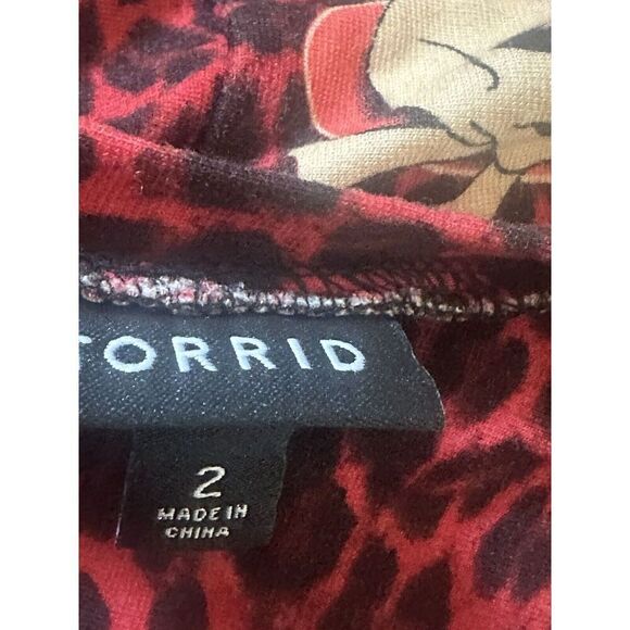 Torrid 2 Skull Soft Peplum Short Dress Stretch - Picture 3 of 7